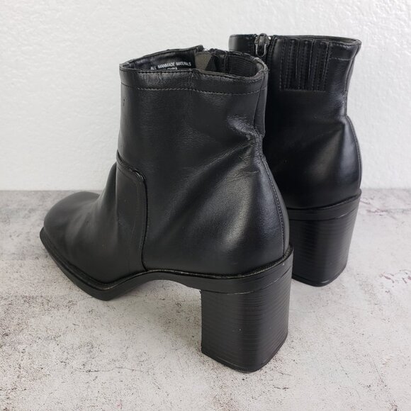 Vintage Mootsies Tootsies Booties Vegan Leather Chunky Y2K Square Toe size 8.5M - Picture 5 of 15